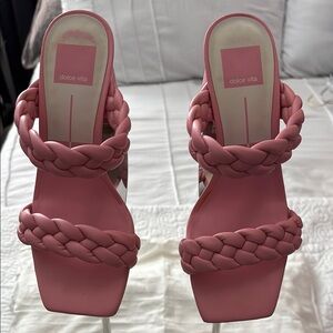 Dolce Vita Paily Pink Braided Sandals Size 7M